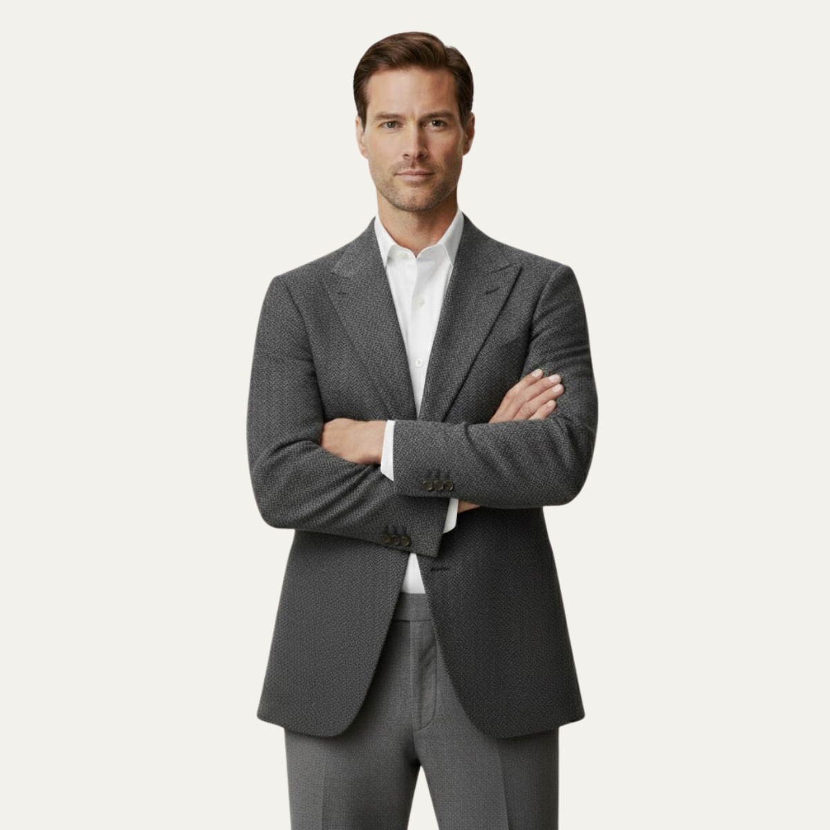 The Florence Men’s Single Breasted Herringbone Tweed Blazer