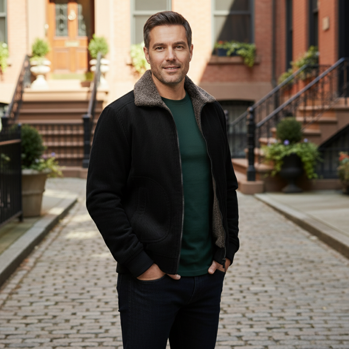 The Denbigh Men’s Fur Lined Corduroy Jacket