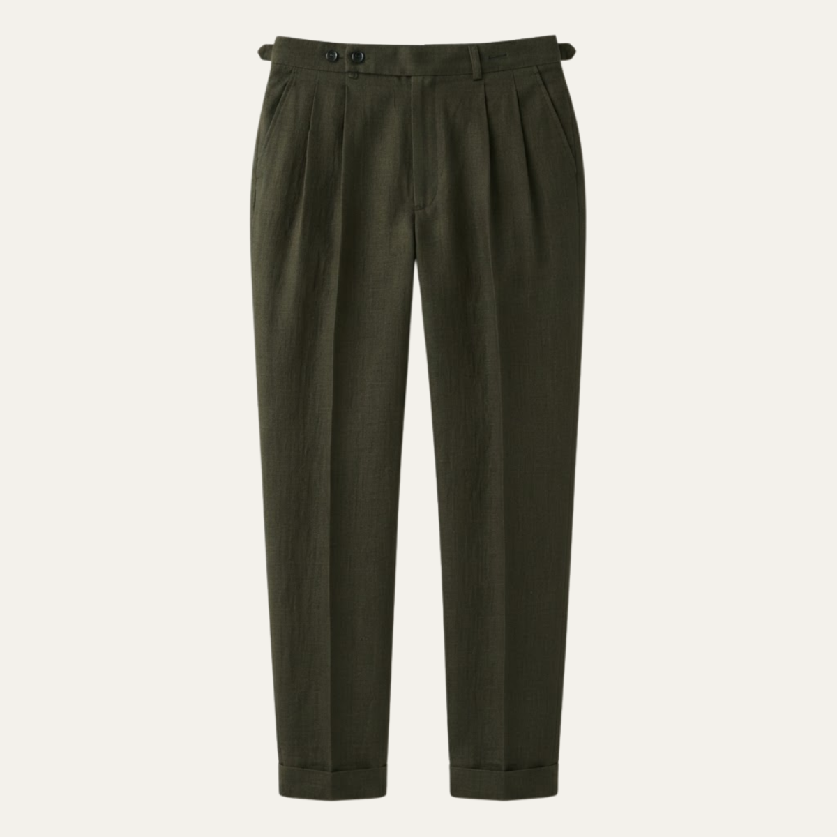 The Brianza Men’s Vintage High Waist Linen Dress Pants