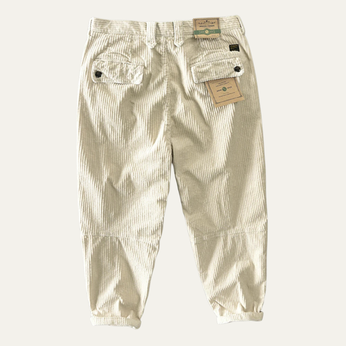 The Amberfield Men’s Casual Corduroy Cargo Pants