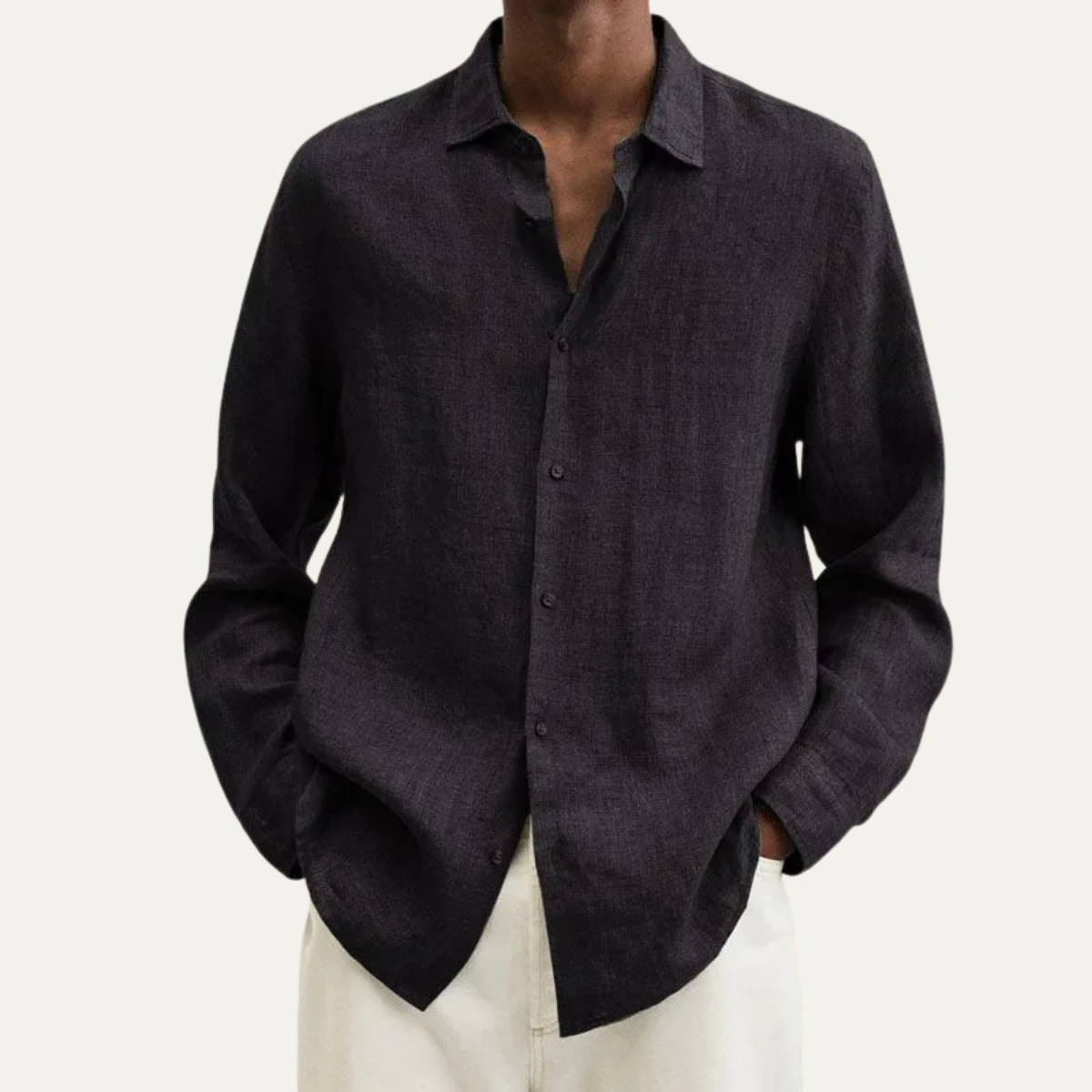 The Manhattan Men’s Linen Button Down Summer Shirt
