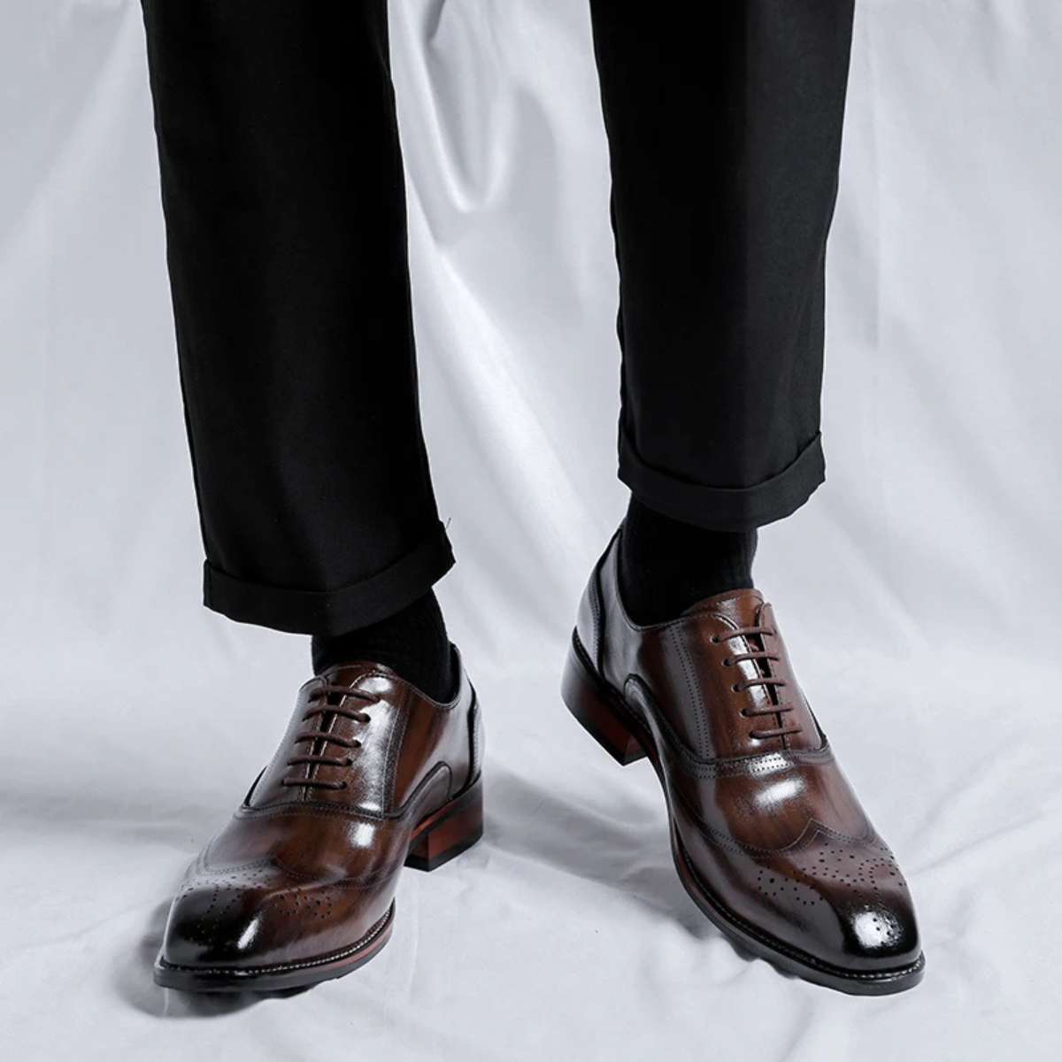 The Cedarbrook Ridge Men’s Classic Pointed Toe Oxford Dress Shoes