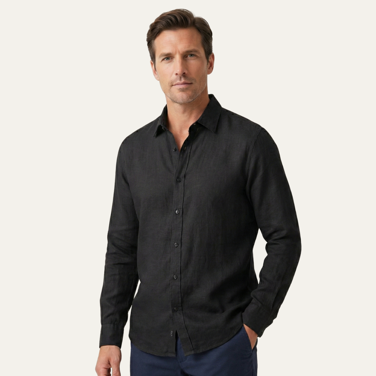 The Pinehill Men’s Lightweight Breathable Open Front Casual Shirt