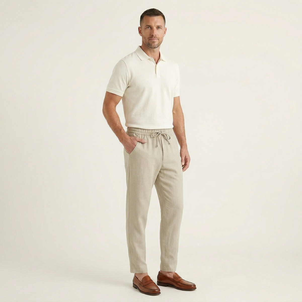 The Palermo Cotton Jogger – Lightweight Summer Pants for Men