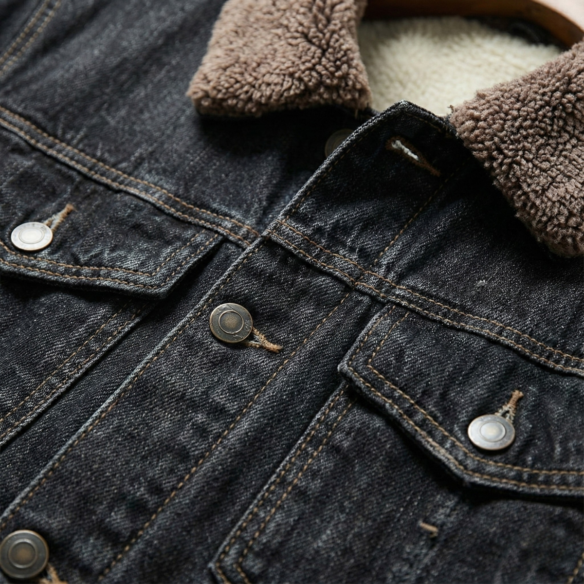 The Kilmarnock Men's Fleece Lined Denim Jacket