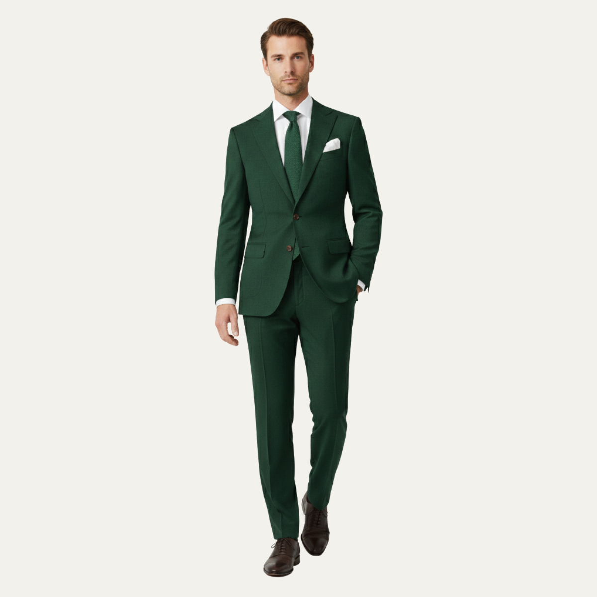 The Geneva Men’s Trendy Linen Suit Set – Blazer & Pants