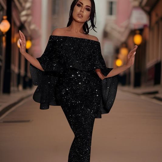 Women's Bare Shoulder Formal Gown