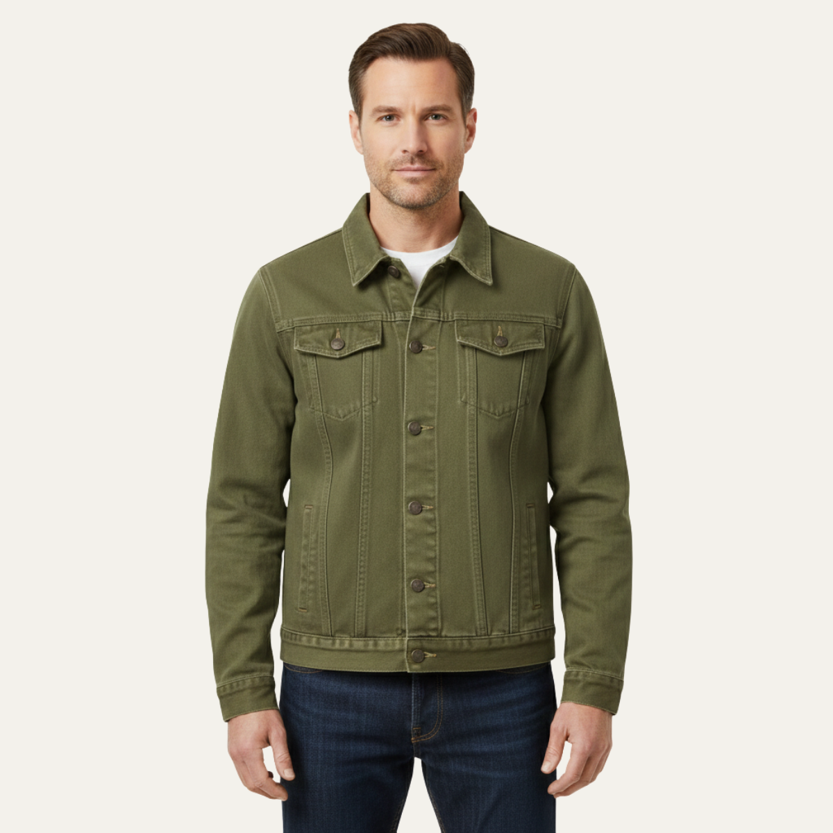 The Woodhurst Men’s Casual Vintage Slim Fit Denim Jacket