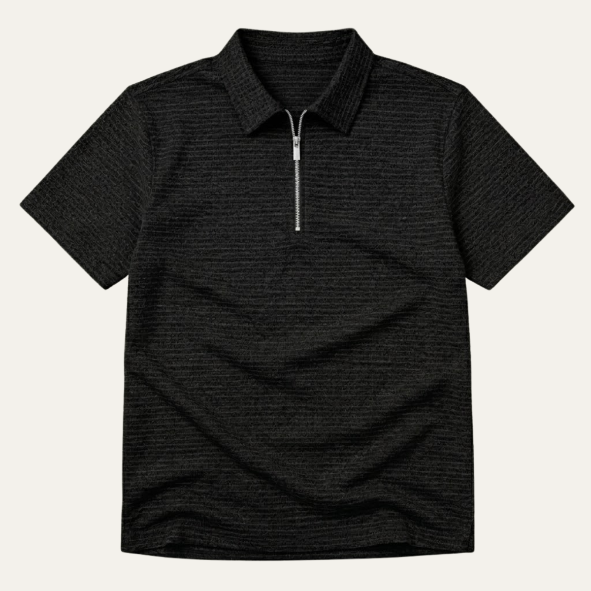 The Ravenswood Men’s Waffle Knit Half Zip Polo Shirt