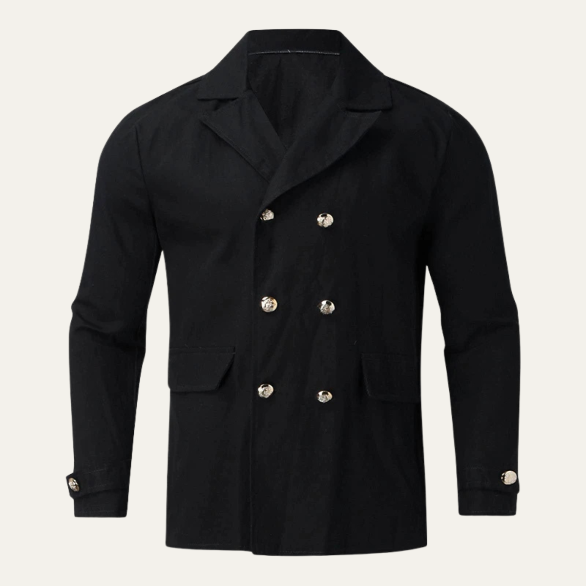 The Winchester Men’s Stylish Lapel Double Breasted Casual Peacoat
