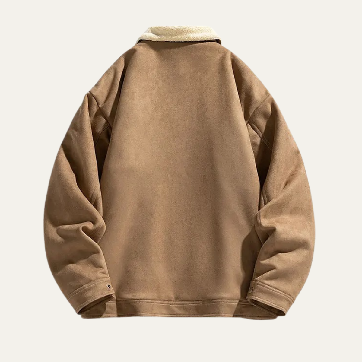 The Sicilia Men’s Fleece Lined Suede Sherpa Jacket with Shearling Collar