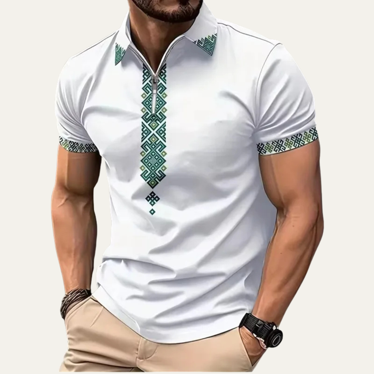 The Ravenswood Men’s Embroidered Classic Polo Shirt