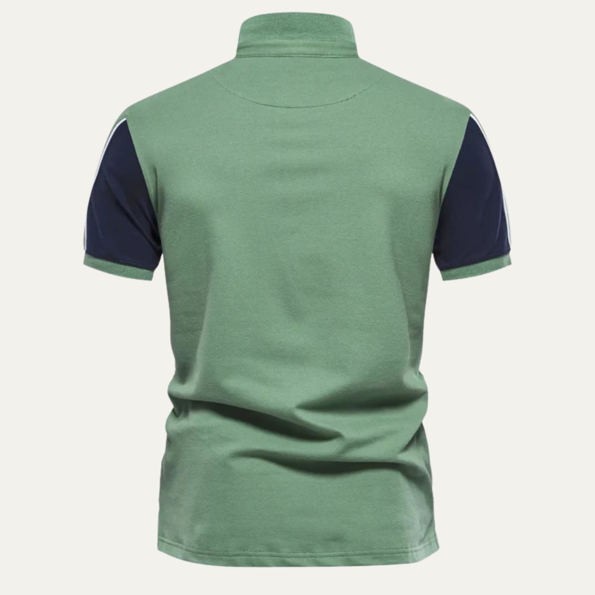 The Harrington Men’s Casual Color Block Cotton Polo Shirt