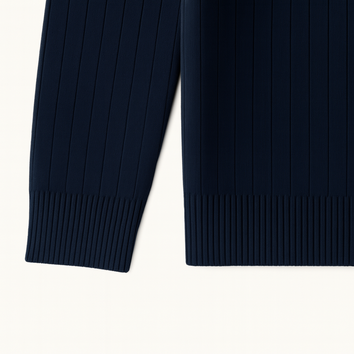 The Ashford Ribbed Half Zip Sweater for Men