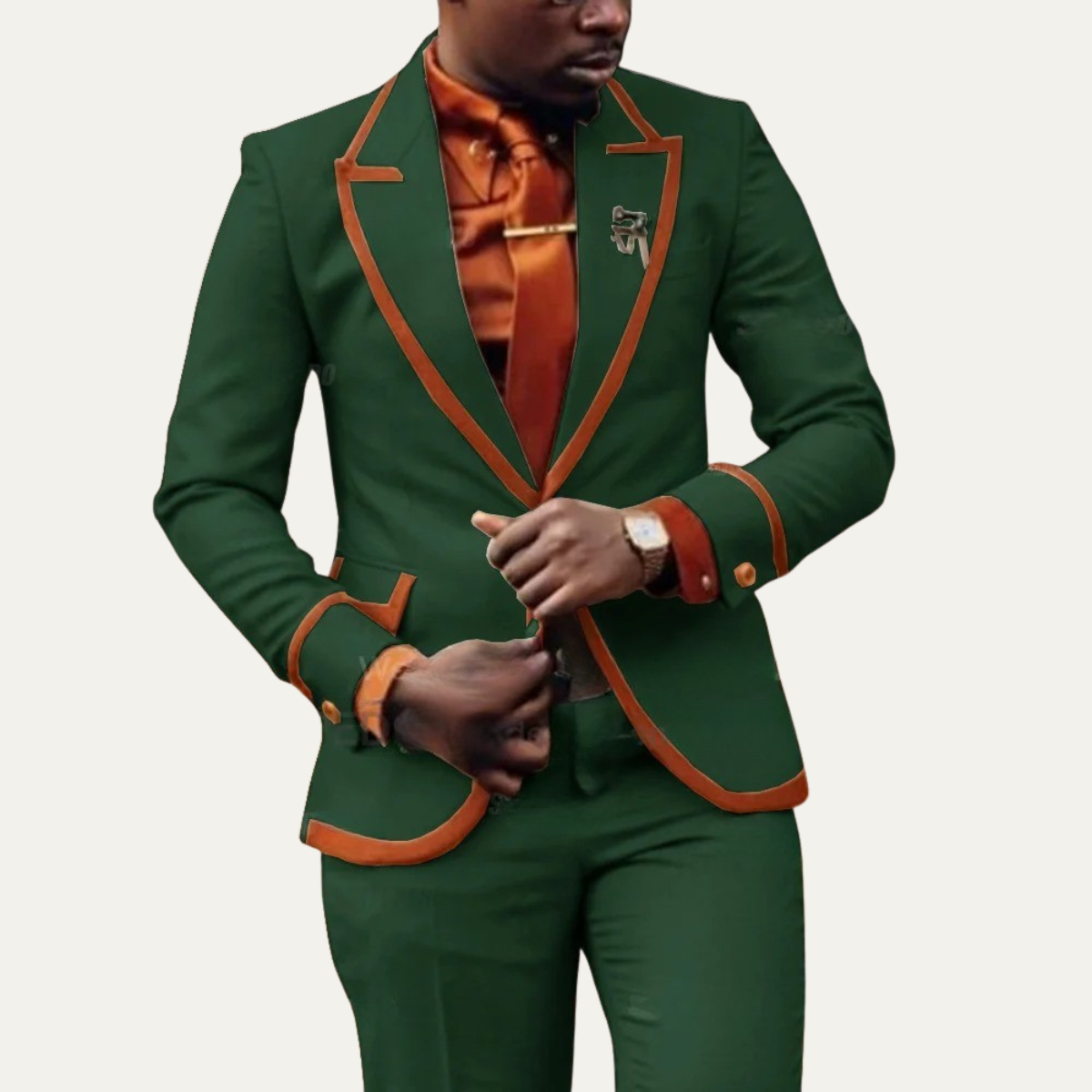 The Millstone Men’s Elegant Tailored Two Piece Tuxedo Suit