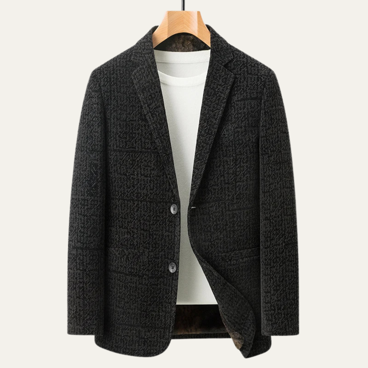 The Crosswood Men’s Chenille Single Breasted Business Casual Blazer
