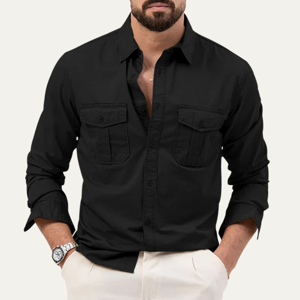 The Hillcrest Men’s Summer Casual Button Shirt