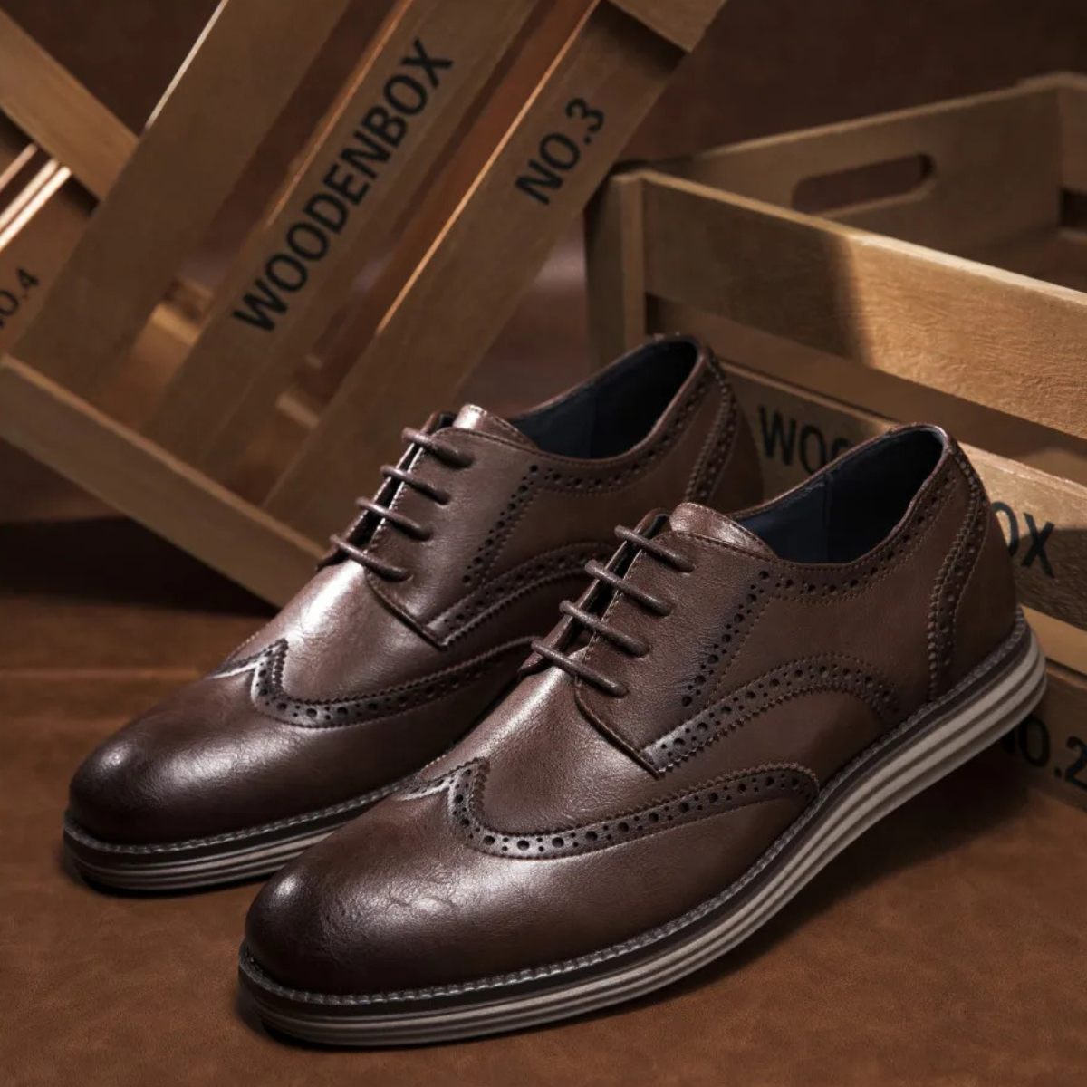 The Glenbrook Ridge Men’s Smart Business Casual Work Lace Up Shoes