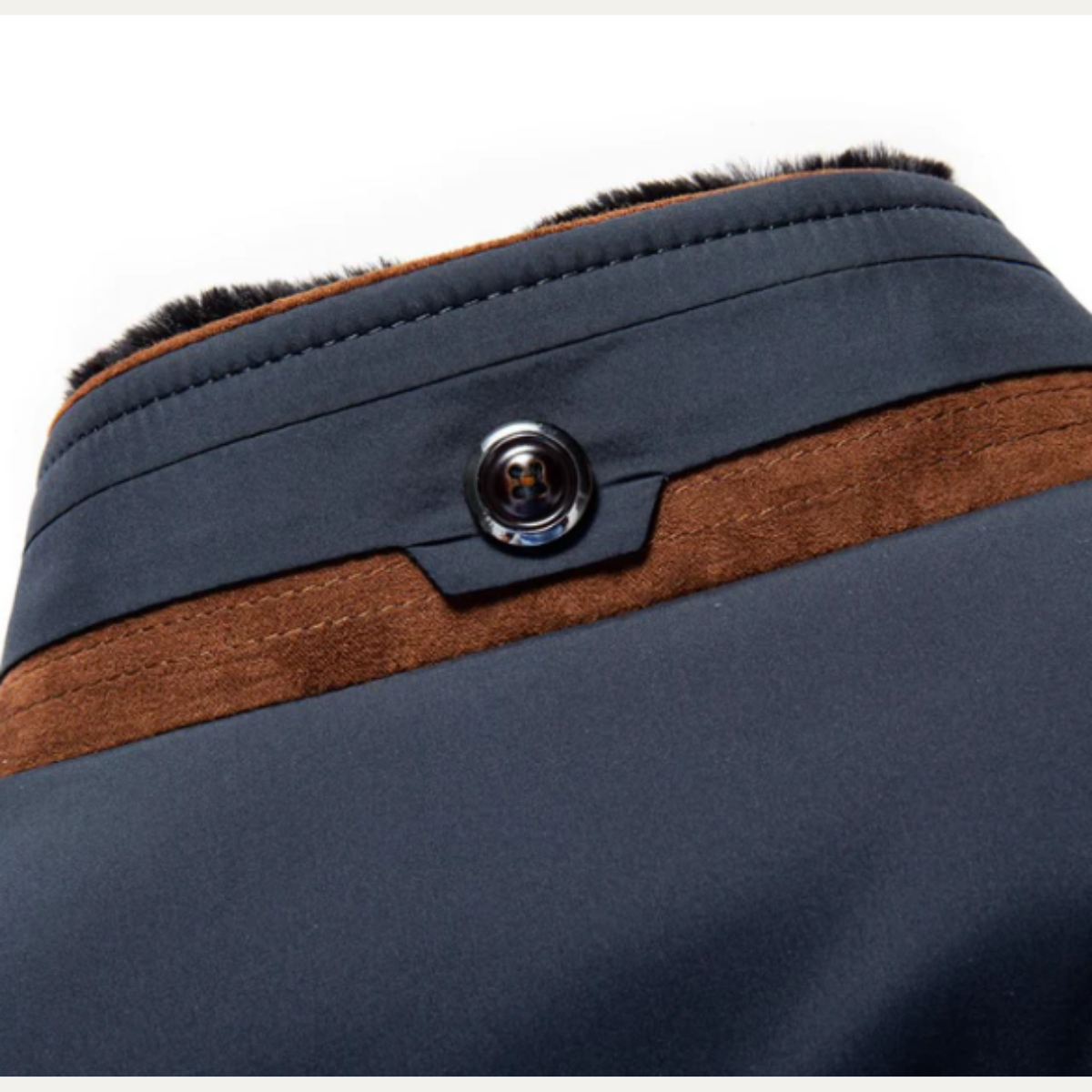 The Stratton Men’s Stylish Padded Winter Quilted Jacket with Velvet Collar