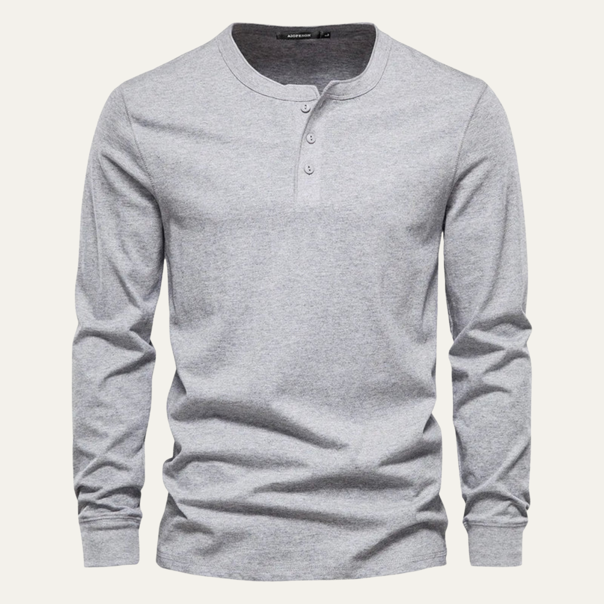 The Venice Men's Casual Button Neck Cotton Tee
