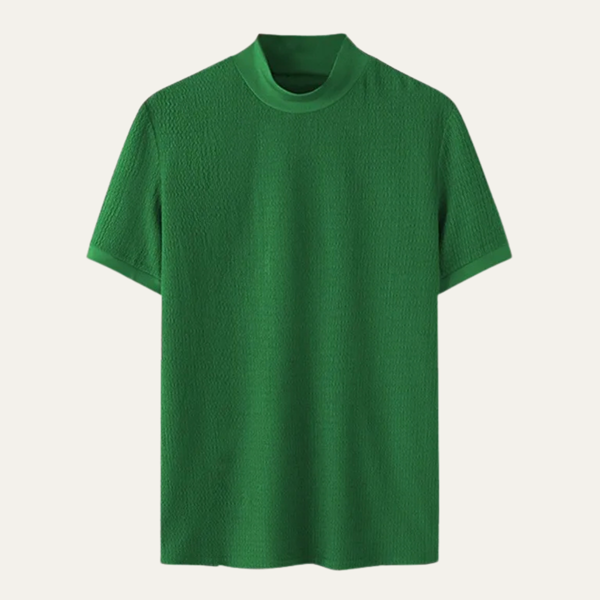 The Messina Men’s Slim Fit Textured High Neck Casual T Shirt
