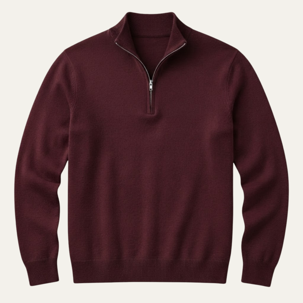 The Como Men's Quarter Zip Mock Neck Sweater