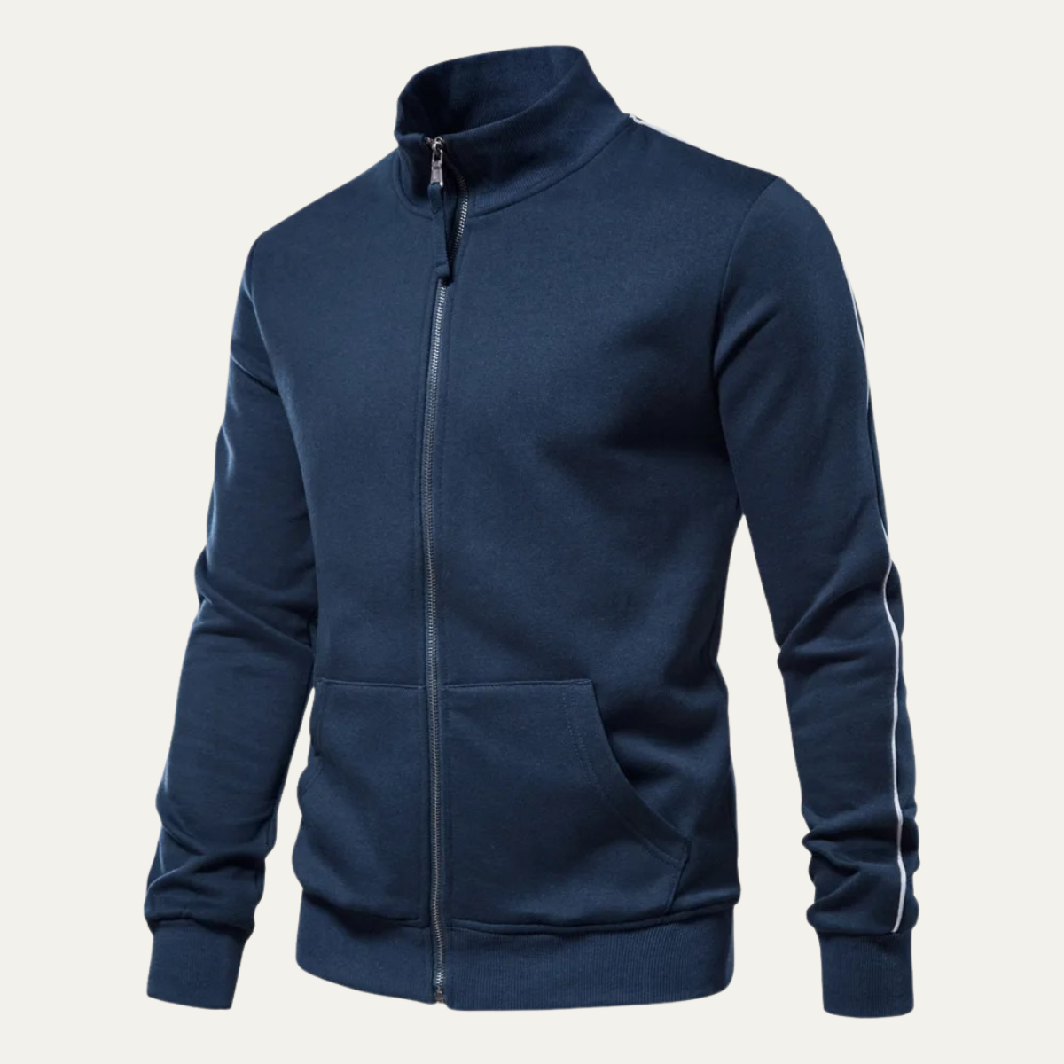 The Carmarthen Men’s Zip Up Casual Cotton Jacket with Pockets