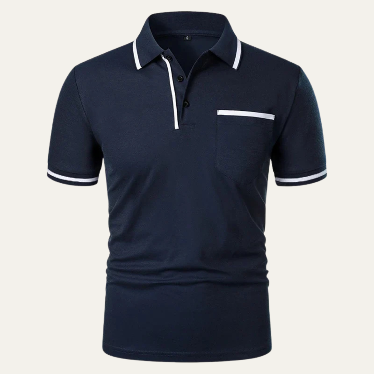 The Wellington Men’s Trendy Cotton Polo Shirt with Contrast Trim