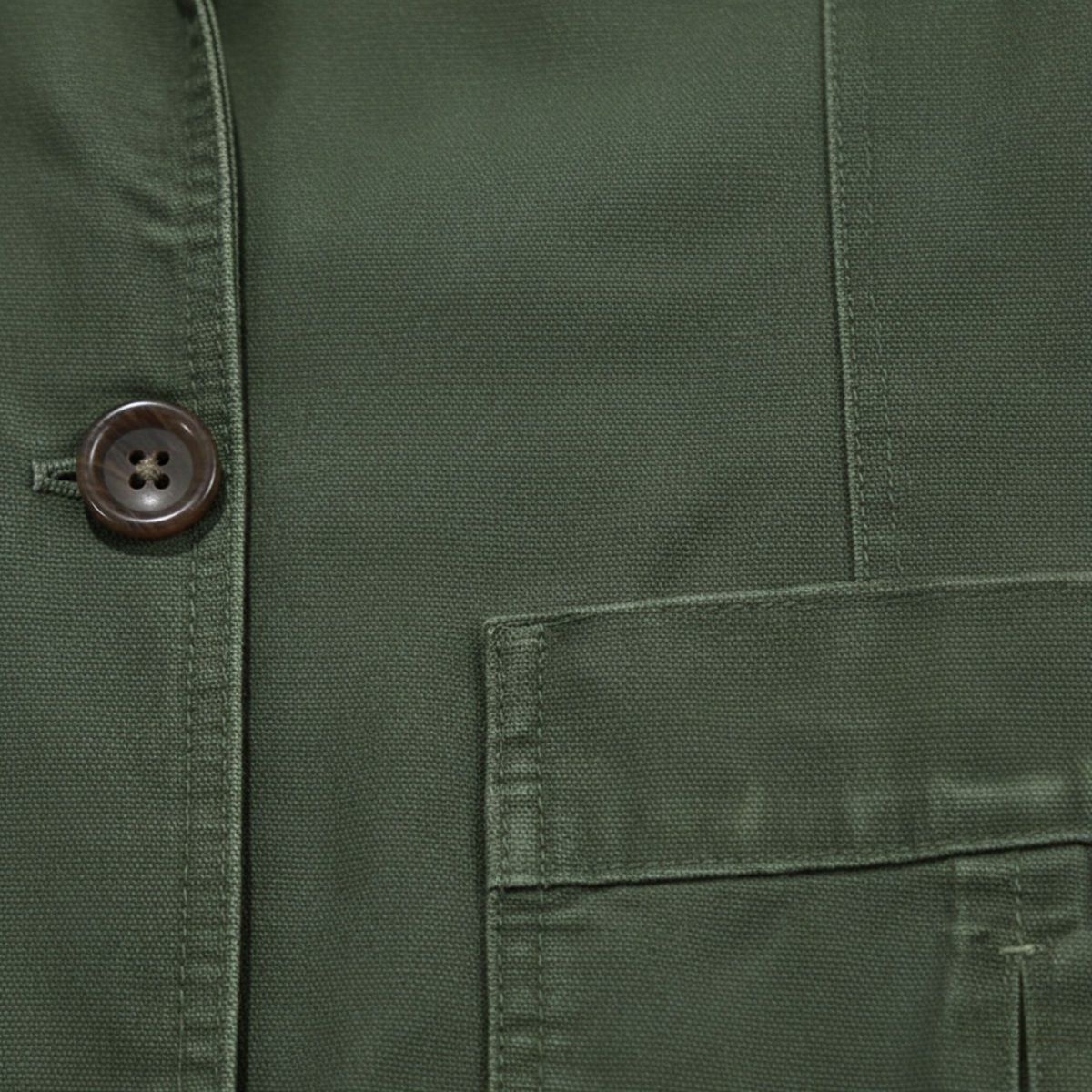 Men's Casual Cotton Blazer Olive Green Lined
