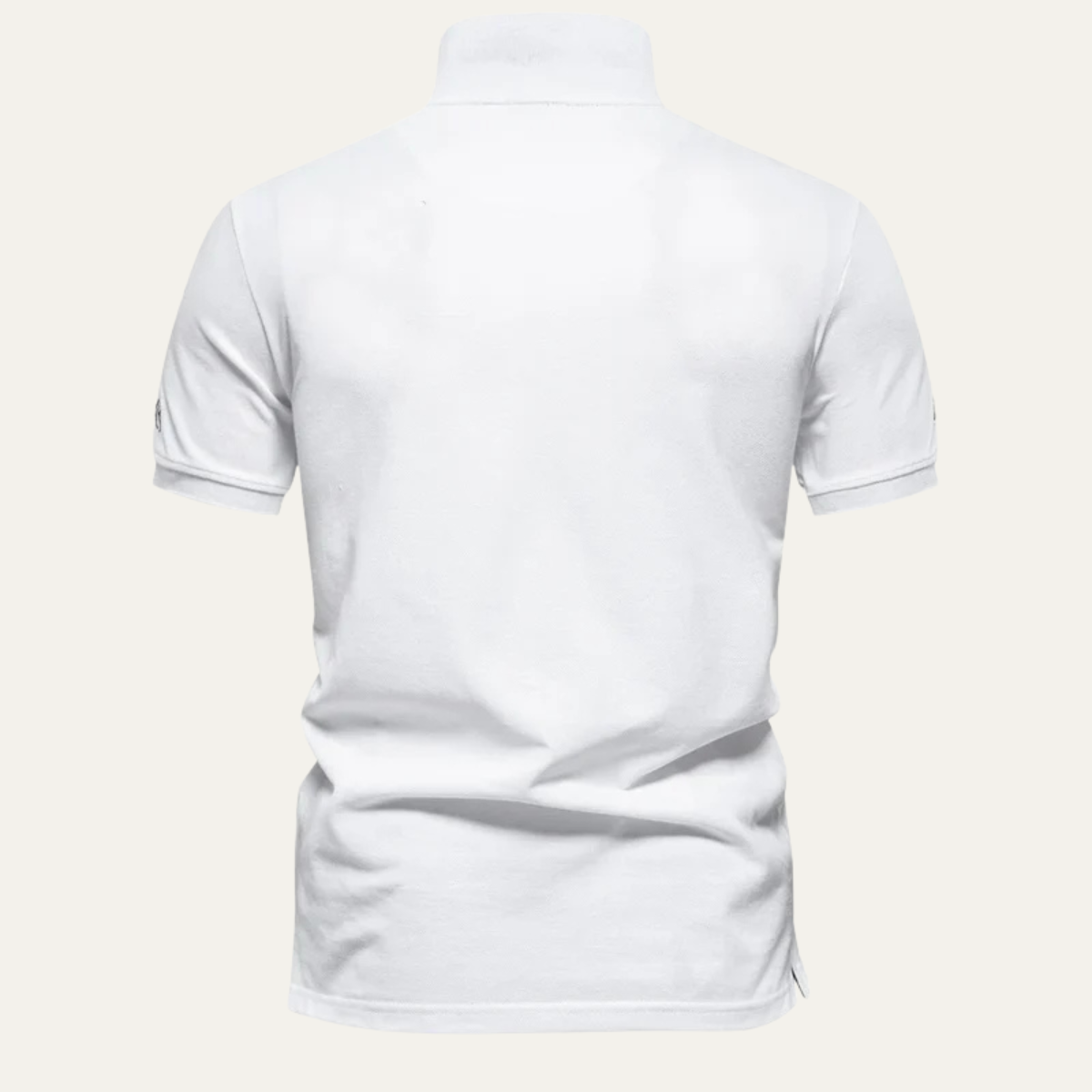 The Sheffield Men’s Cotton Polo Shirt with Graphic Detail