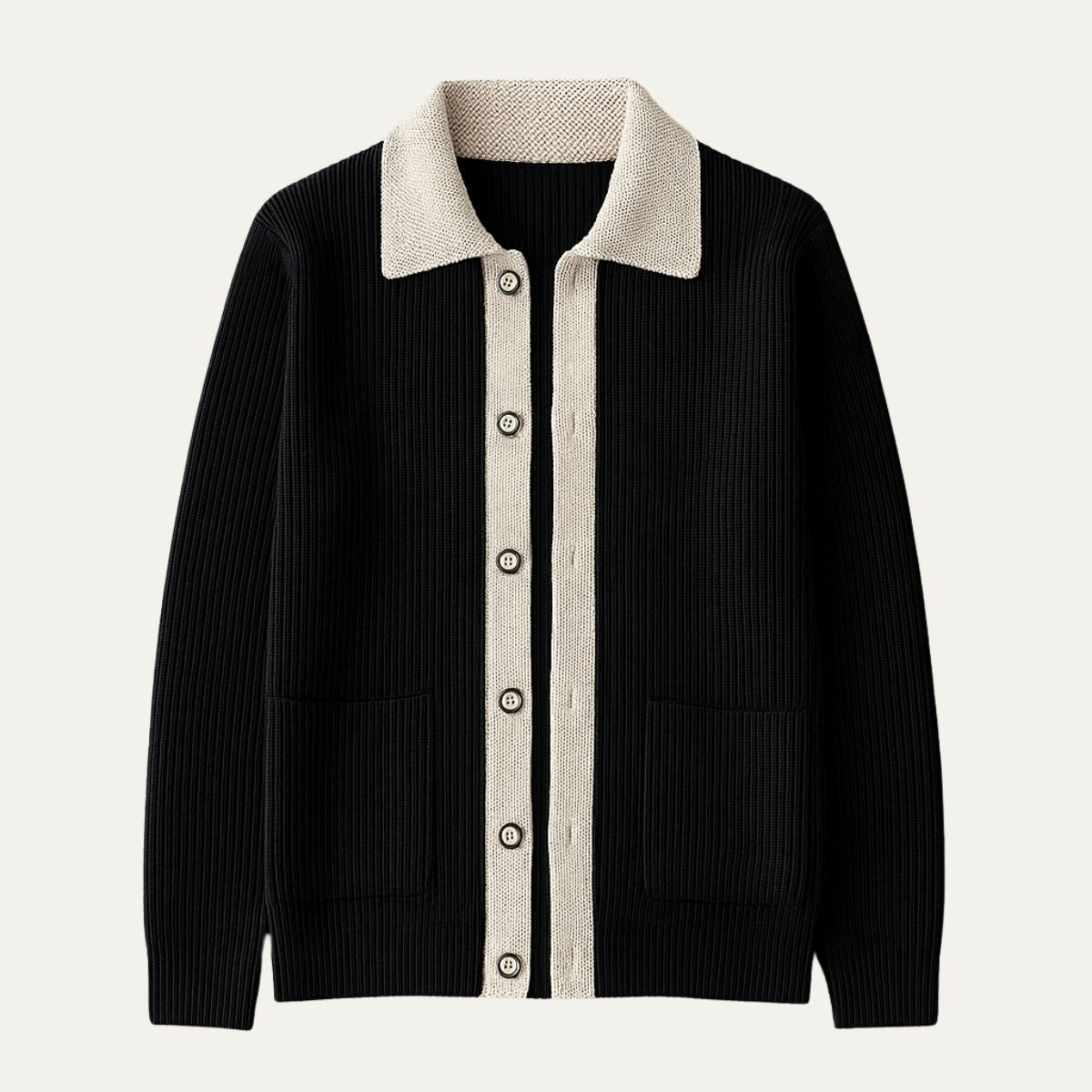 The Inverness Elegant Cardigan with Pockets for Men