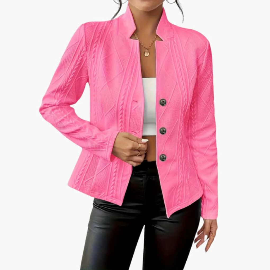 Women's Buttoned Blazer in Six Shades
