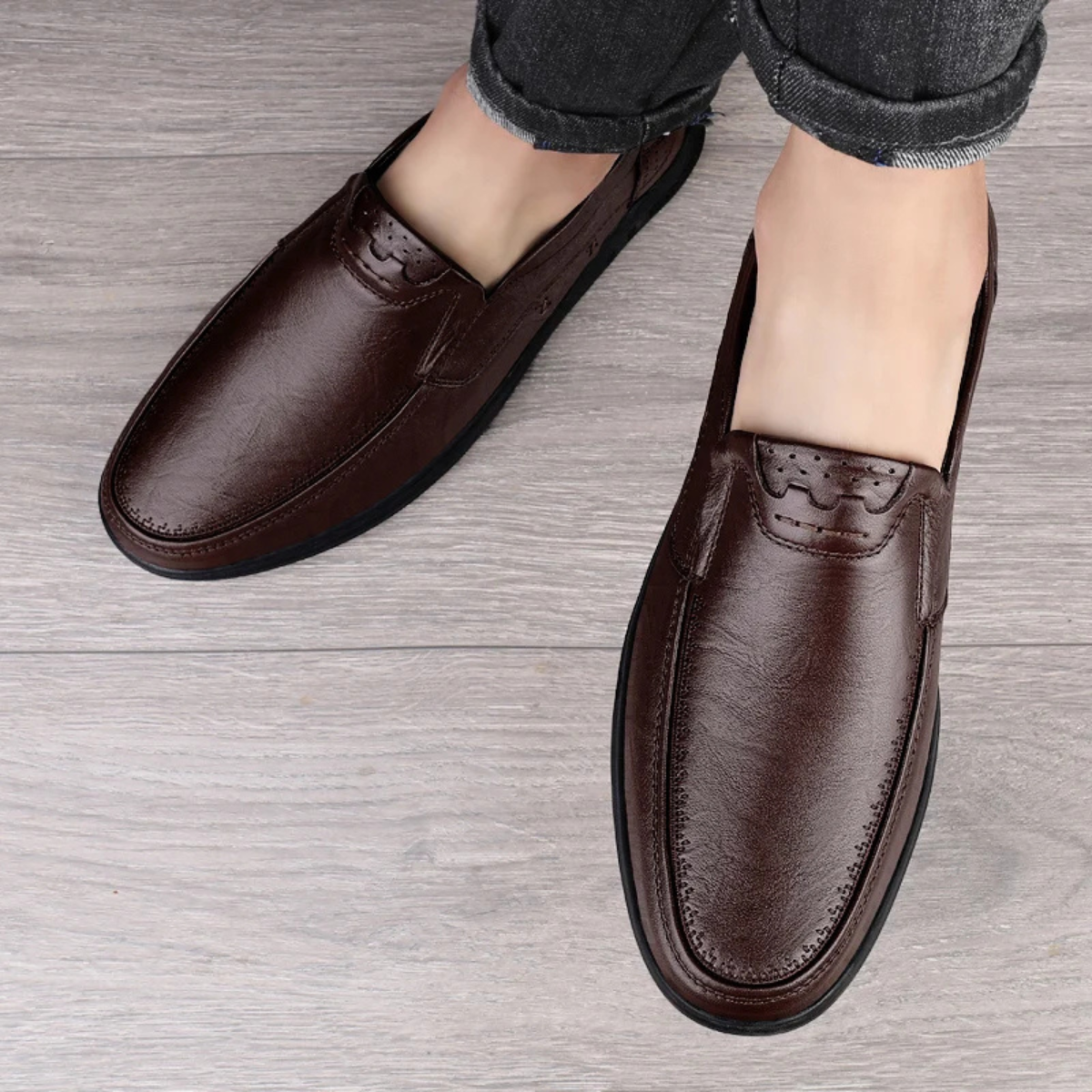 The Aldercrest Ridge Men’s Luxury Breathable Driving Moccasins Loafers