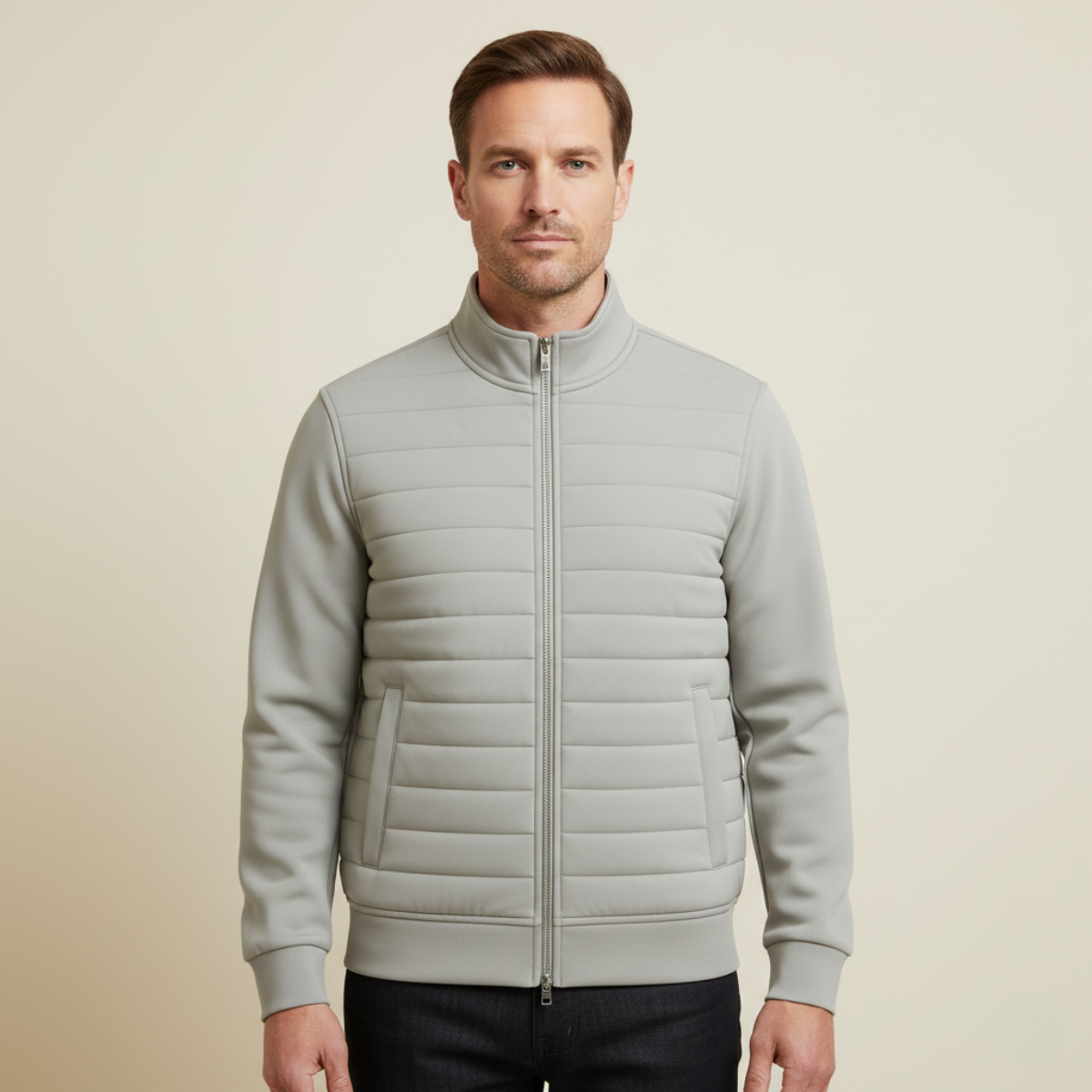The Copenhagen Elegant Quilted Puffer Coat – Men’s Lightweight Jacket