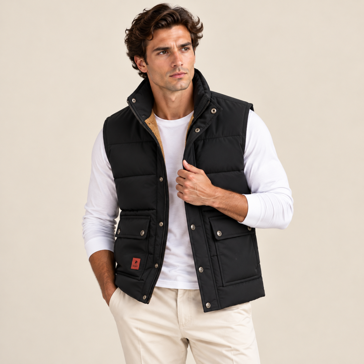The Aspen Men's Warm Modern Fleece Lined Vest