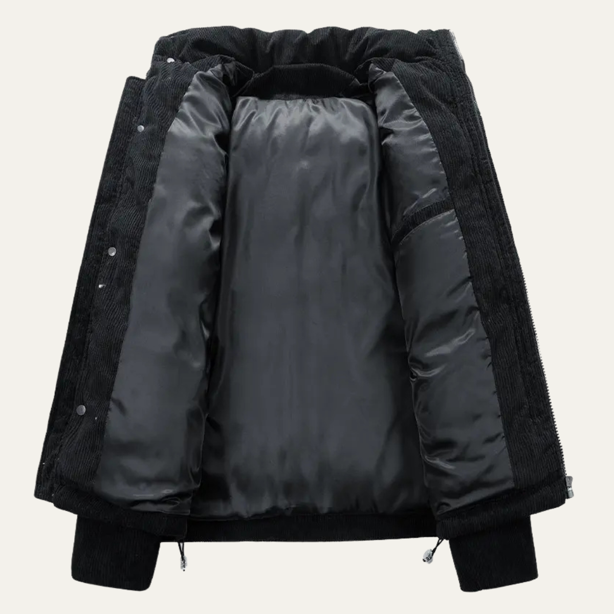 The San Casciano Men’s Suede Winter Cotton Padded Puffer Jacket