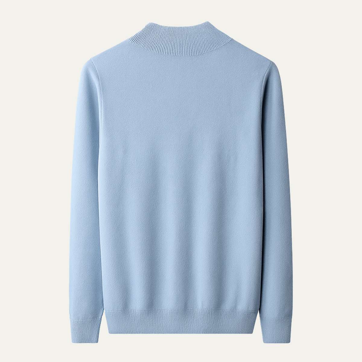 The Taranto Men’s Plain Mock Neck Knit Sweater