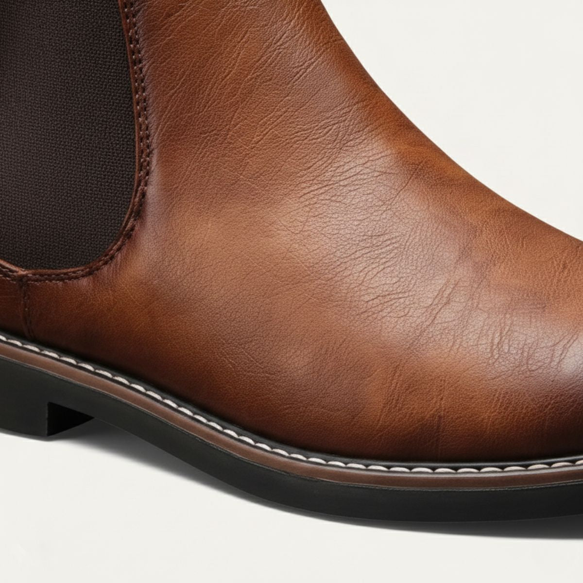 The Highlands Men's Durable Leather Chelsea Boots