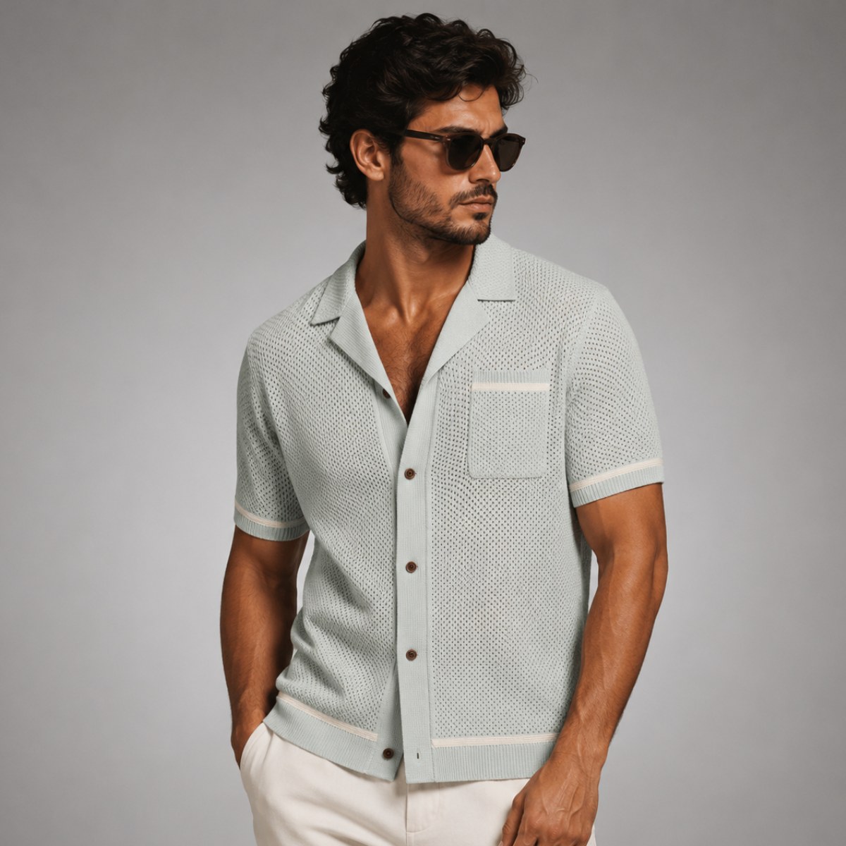 The Lancaster Men’s Breathable Knitted Summer Polo