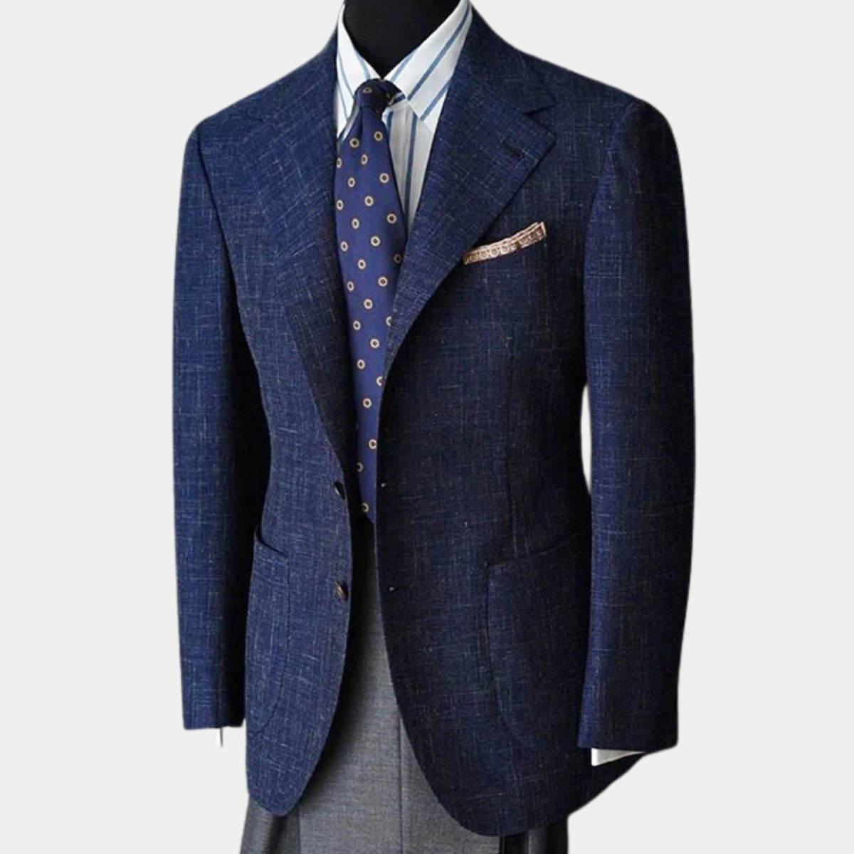 The Hartford Men’s Cotton Half Zip Ribbed Knit Sweater with Stand Collar