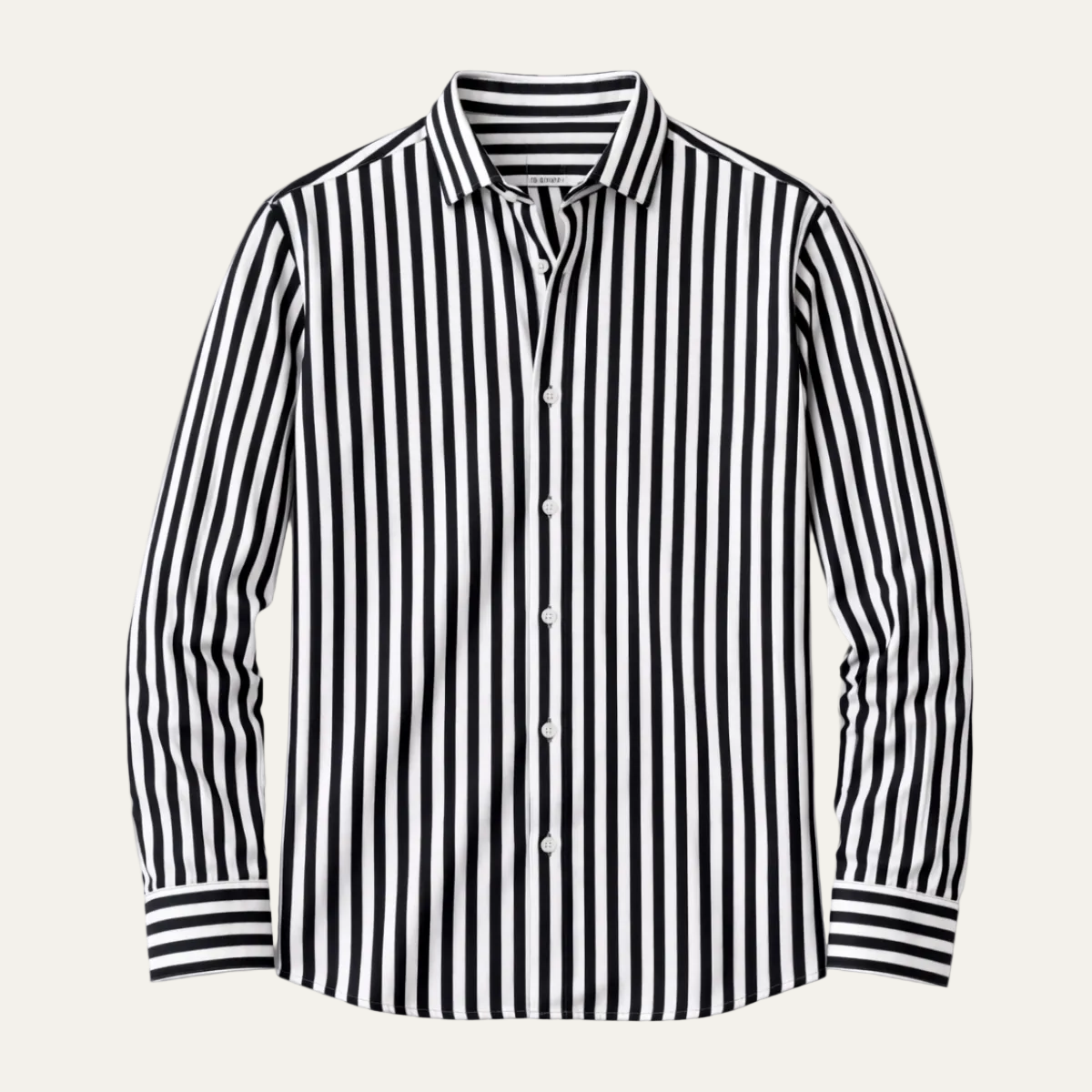The Piacenza Men’s Casual Button Down Printed Striped Shirt