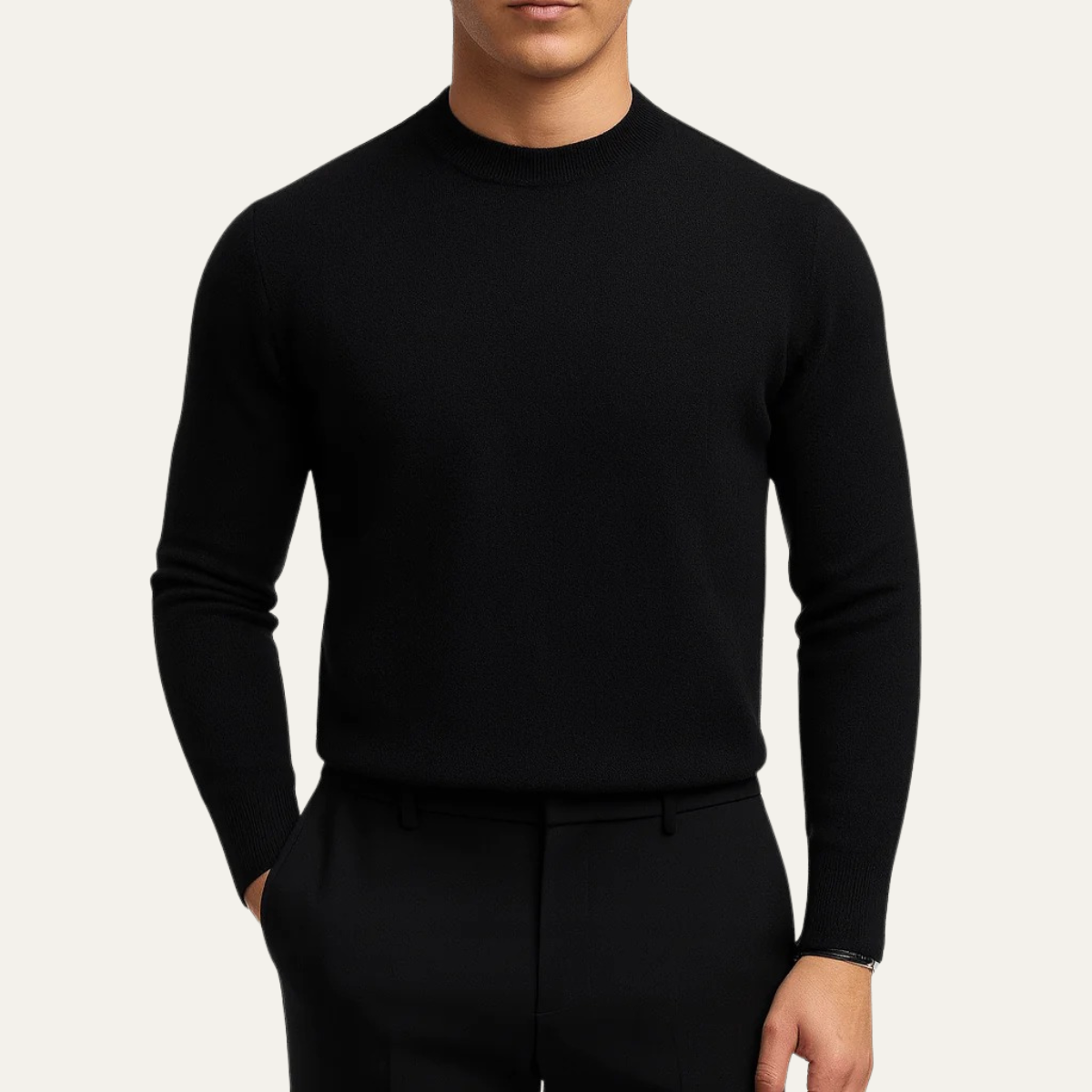 The Salcombe Men's Slim Fit Knit Crew Neck Sweater
