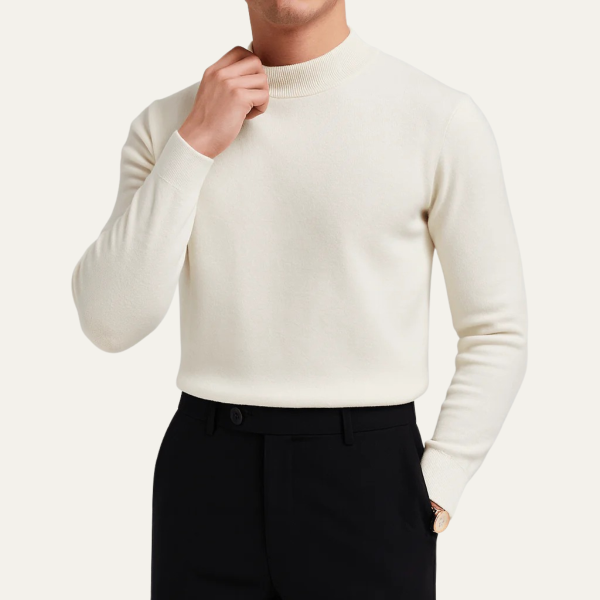 The Salcombe Men's Slim Fit Knit Crew Neck Sweater
