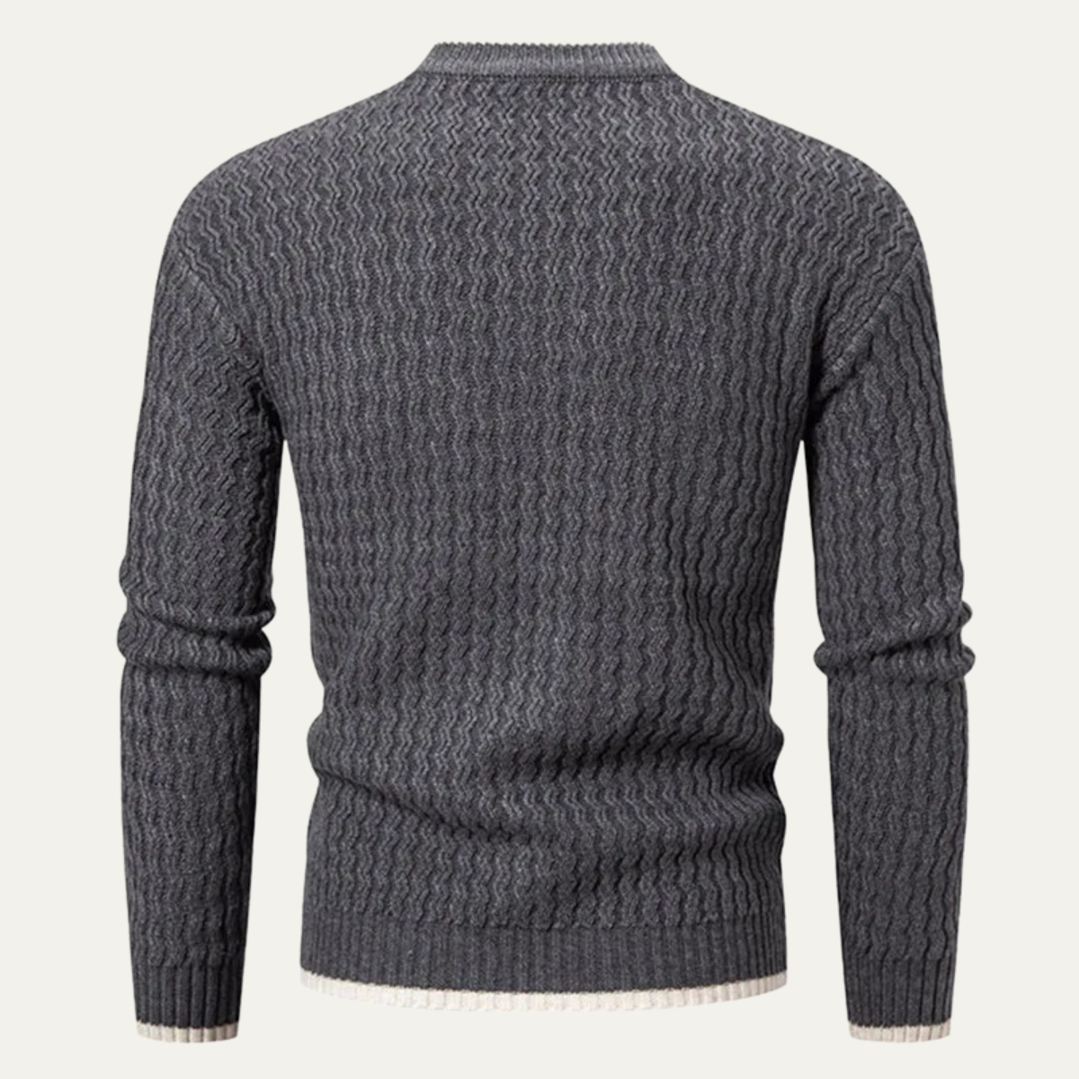 The Thornton Men’s Slim Fit Knit Sweater – O Neck Casual Pullover