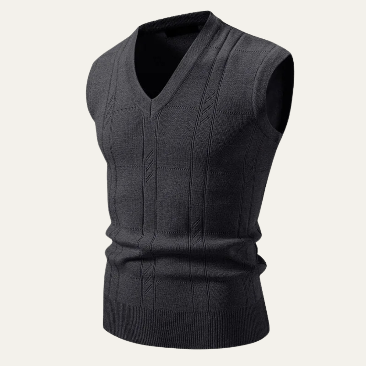 The Urbino Men’s Classic Knitted V Neck Tank Vest