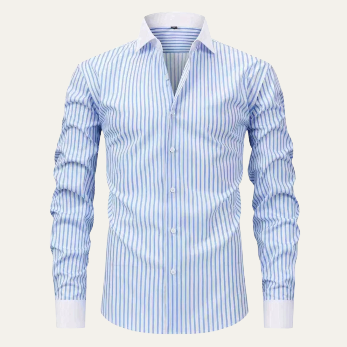 The Cresthill Men’s Slim Fit Striped Button Down Dress Shirt
