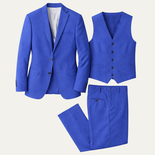 The Brentwood Hill Men’s Elegant 3 Piece Linen Summer Suit – Blazer, Vest & Pants