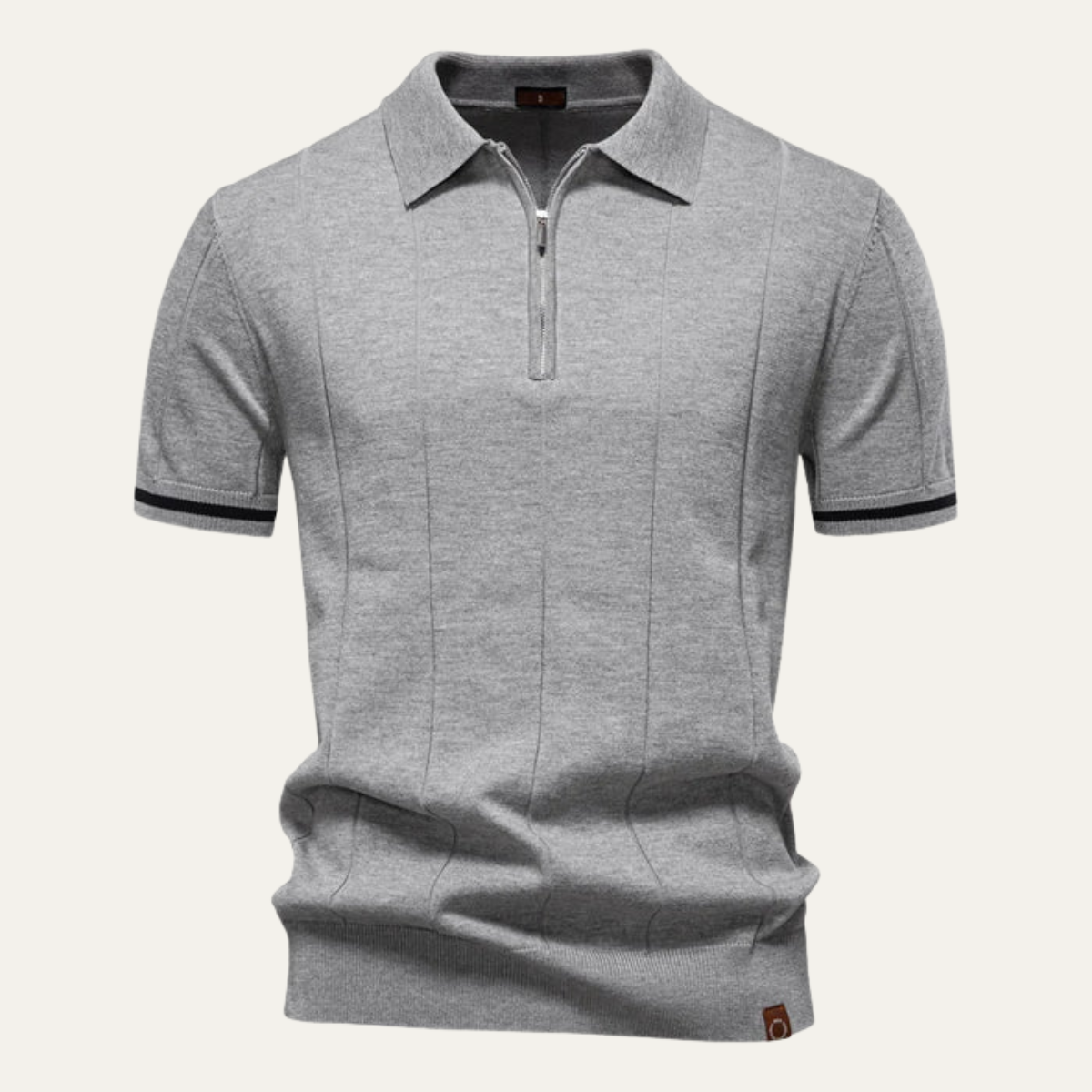 The Hawthorne Men’s Cotton Trendy Zip Polo Shirt