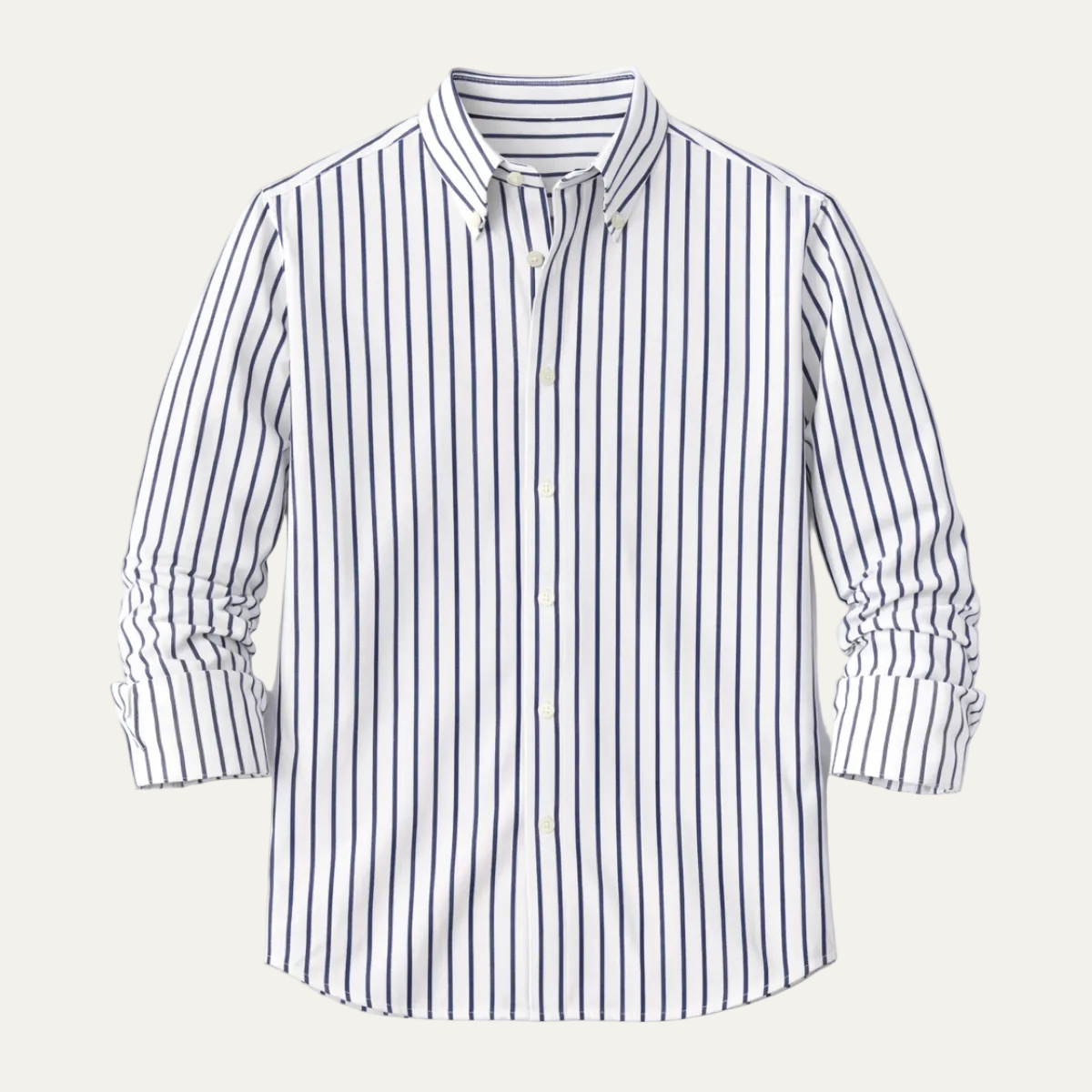 The Varenna Lago Men’s Retro Button Down Striped Dress Shirt