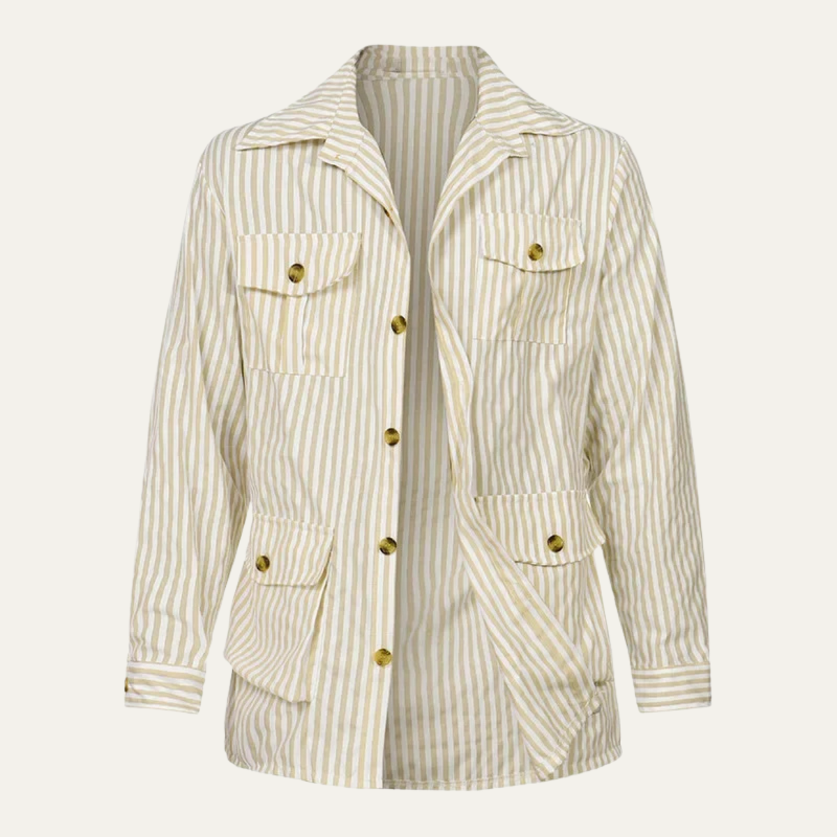 The Lewis Men’s Lightweight Striped Linen Shirt with Belt